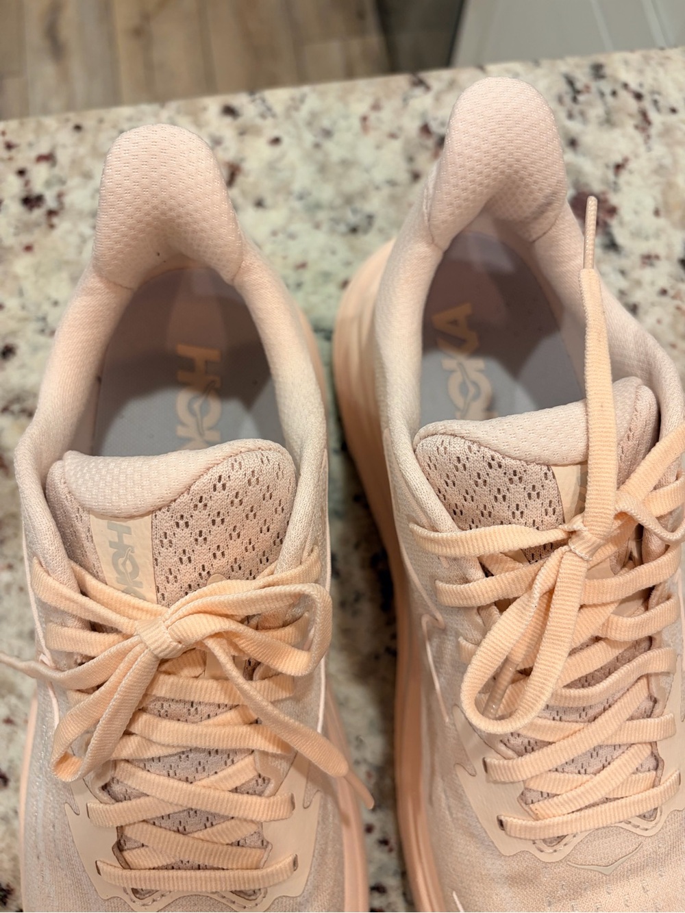 Hoka Women's Pale Peach Athletic Running Shoes from Free People - Picture 5 of 9